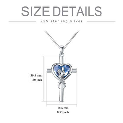 Father Daughter Heart Pendant Necklace from Dad Gift for Daughter