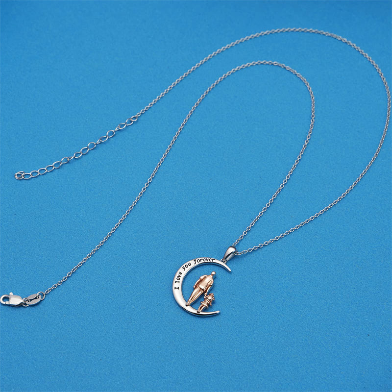 Father Daughter Heart Pendant Necklace from Dad Gift for Daughter