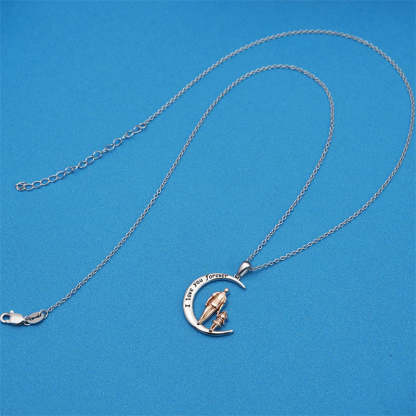 Father Daughter Heart Pendant Necklace from Dad Gift for Daughter