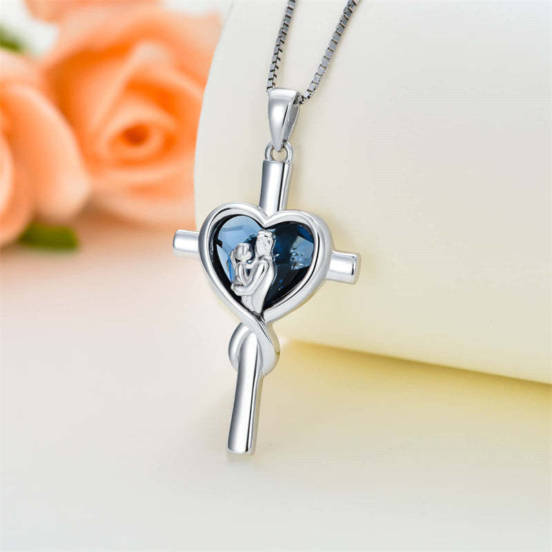 Father Daughter Heart Pendant Necklace from Dad Gift for Daughter