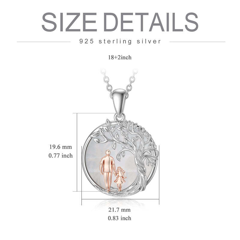 Father Daughter Heart Pendant Necklace from Dad Gift for Daughter