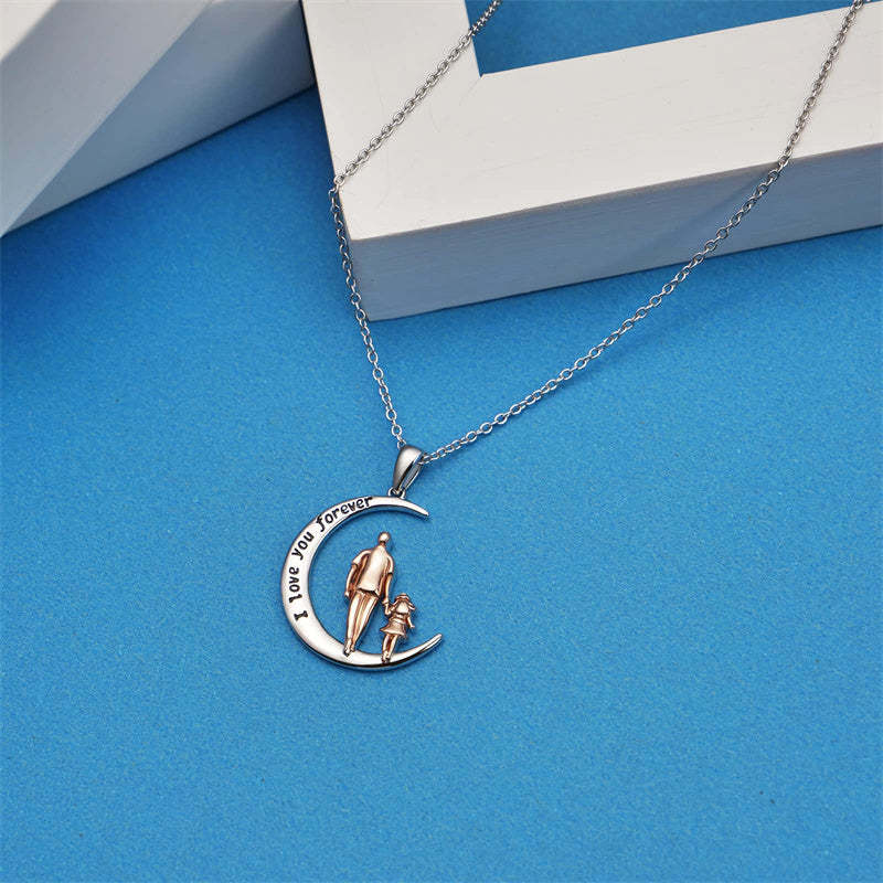 Father Daughter Heart Pendant Necklace from Dad Gift for Daughter