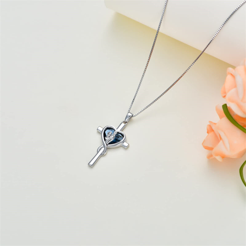 Father Daughter Heart Pendant Necklace from Dad Gift for Daughter