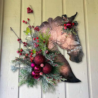 Christmas G🐴Horse Head Wreath for Christmas