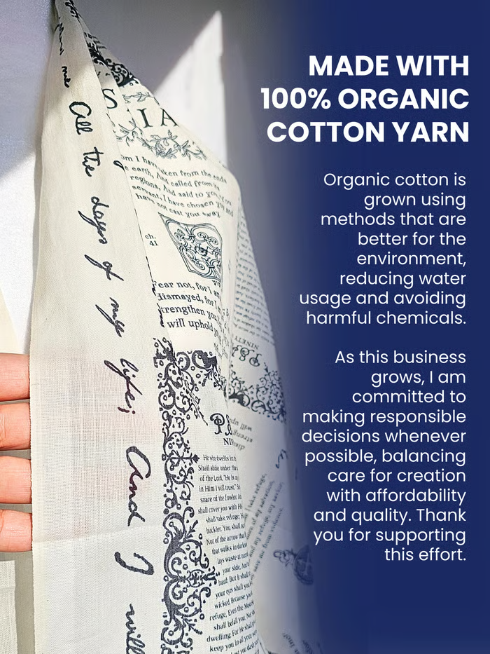 Handcrafted Christian Prayer Shawl: Protection Bible Verse Scarf, Yeshua Scripture Wrap🙏