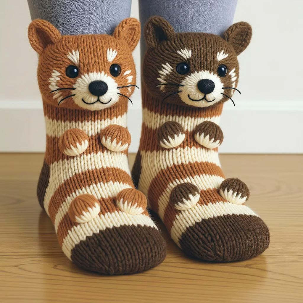 🎅Christmas Sale 49% Off 🎄3D Knit Animal Socks