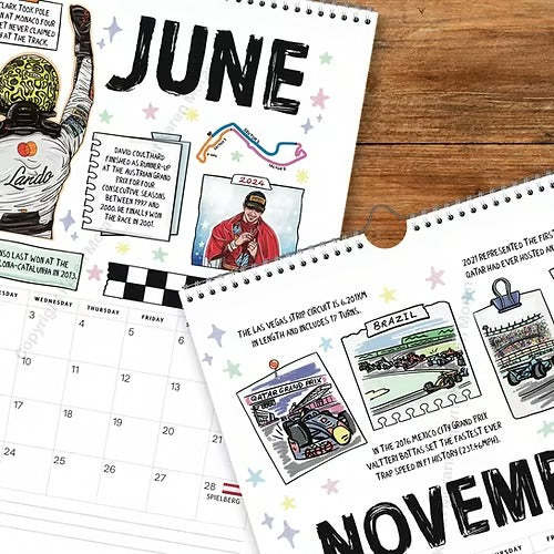 F1 Scrapbook Race Calendar 2026 — The Ultimate Fan’s Race-Ready Wall Calendar