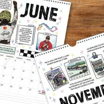 F1 Scrapbook Race Calendar 2026 — The Ultimate Fan’s Race-Ready Wall Calendar