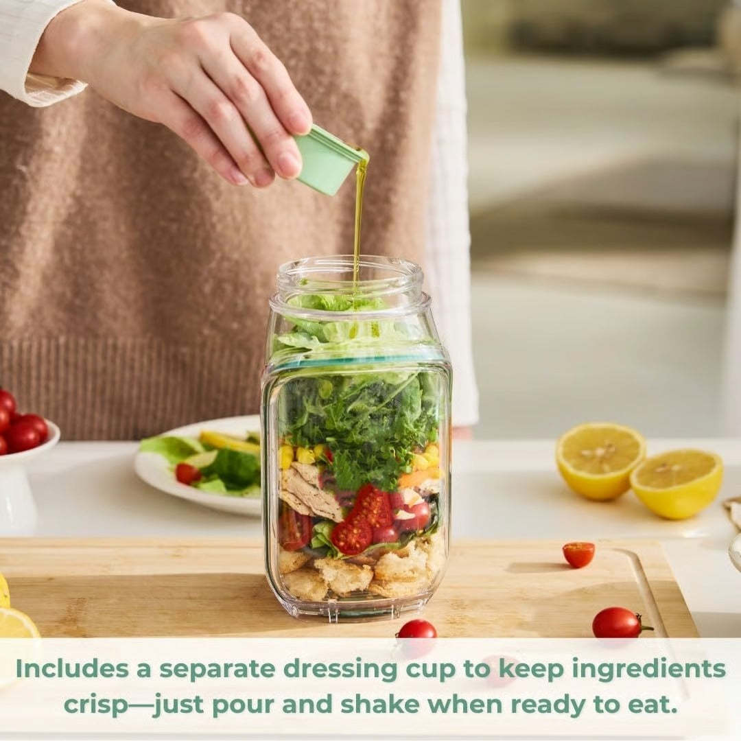 Leak-proof Portable Salad Pod With Lid