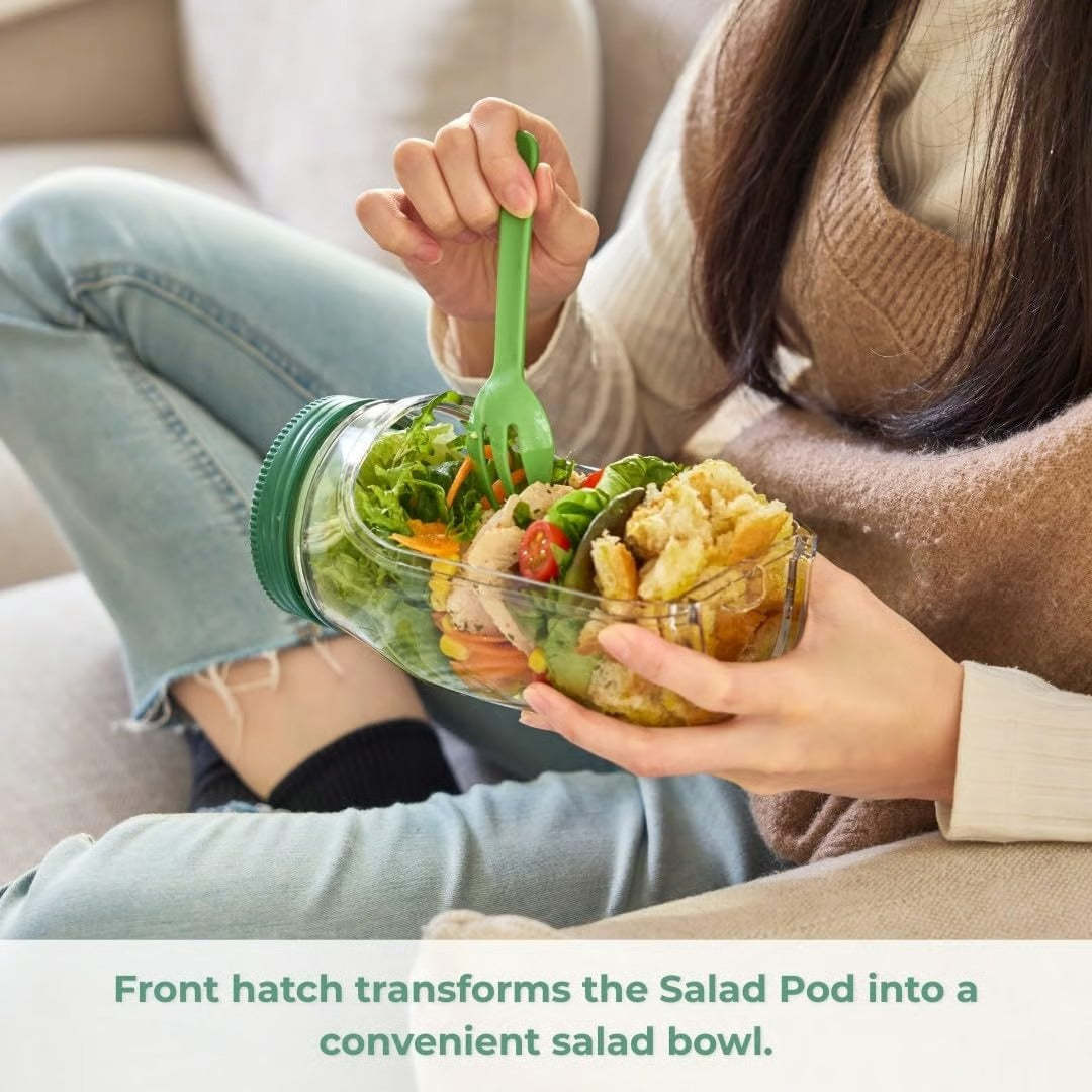 Leak-proof Portable Salad Pod With Lid