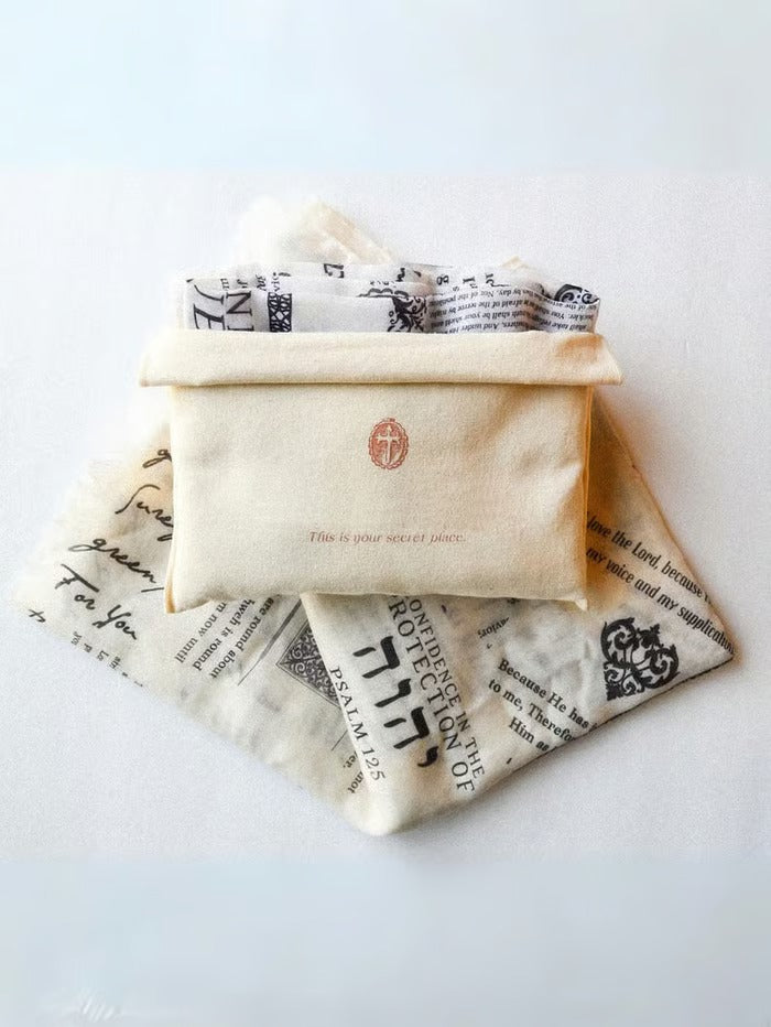 Handcrafted Christian Prayer Shawl: Protection Bible Verse Scarf, Yeshua Scripture Wrap🙏