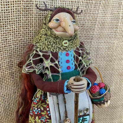 Magical Kitchen's Witch Doll ✨ Handmade with Love 🧹 Brings Good Luck 🎁