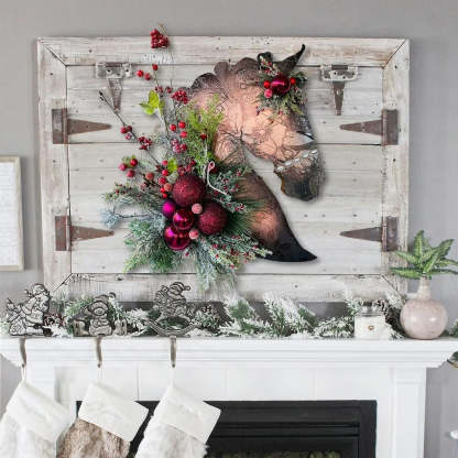 Christmas G🐴Horse Head Wreath for Christmas