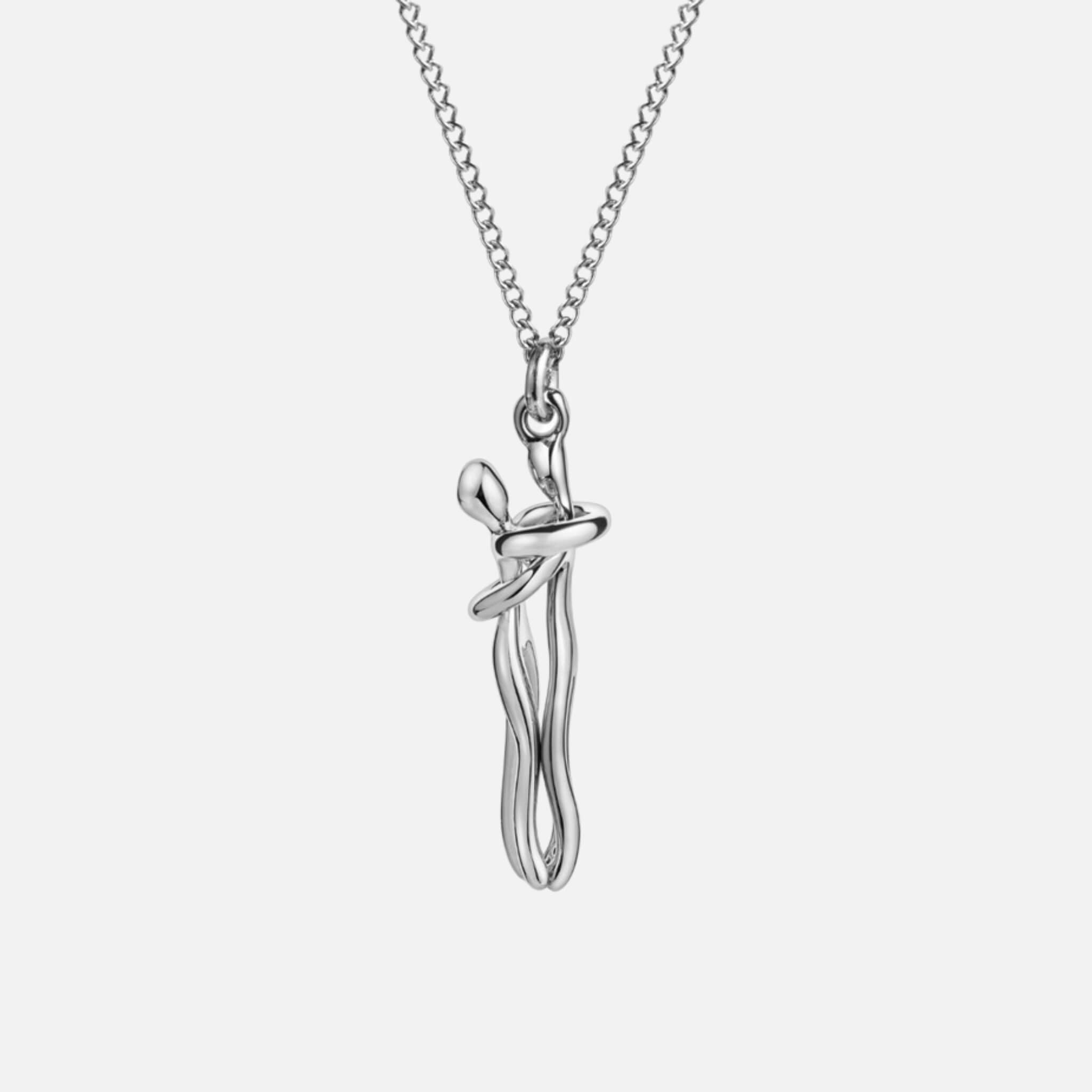 Hug Necklace For Couples – Matching Love Pendant Necklace For Men And Women