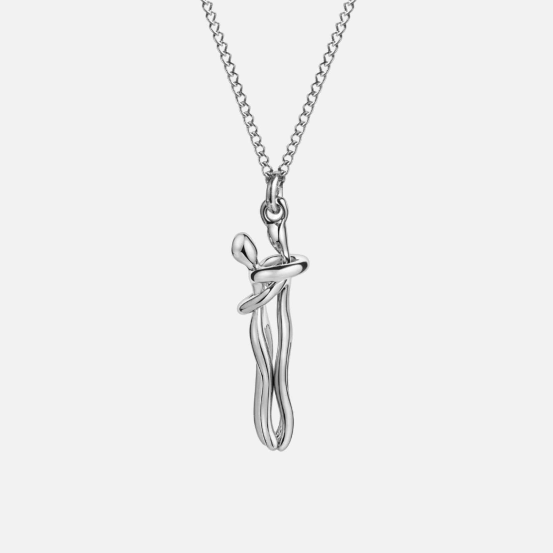 Hug Necklace For Couples – Matching Love Pendant Necklace For Men And Women