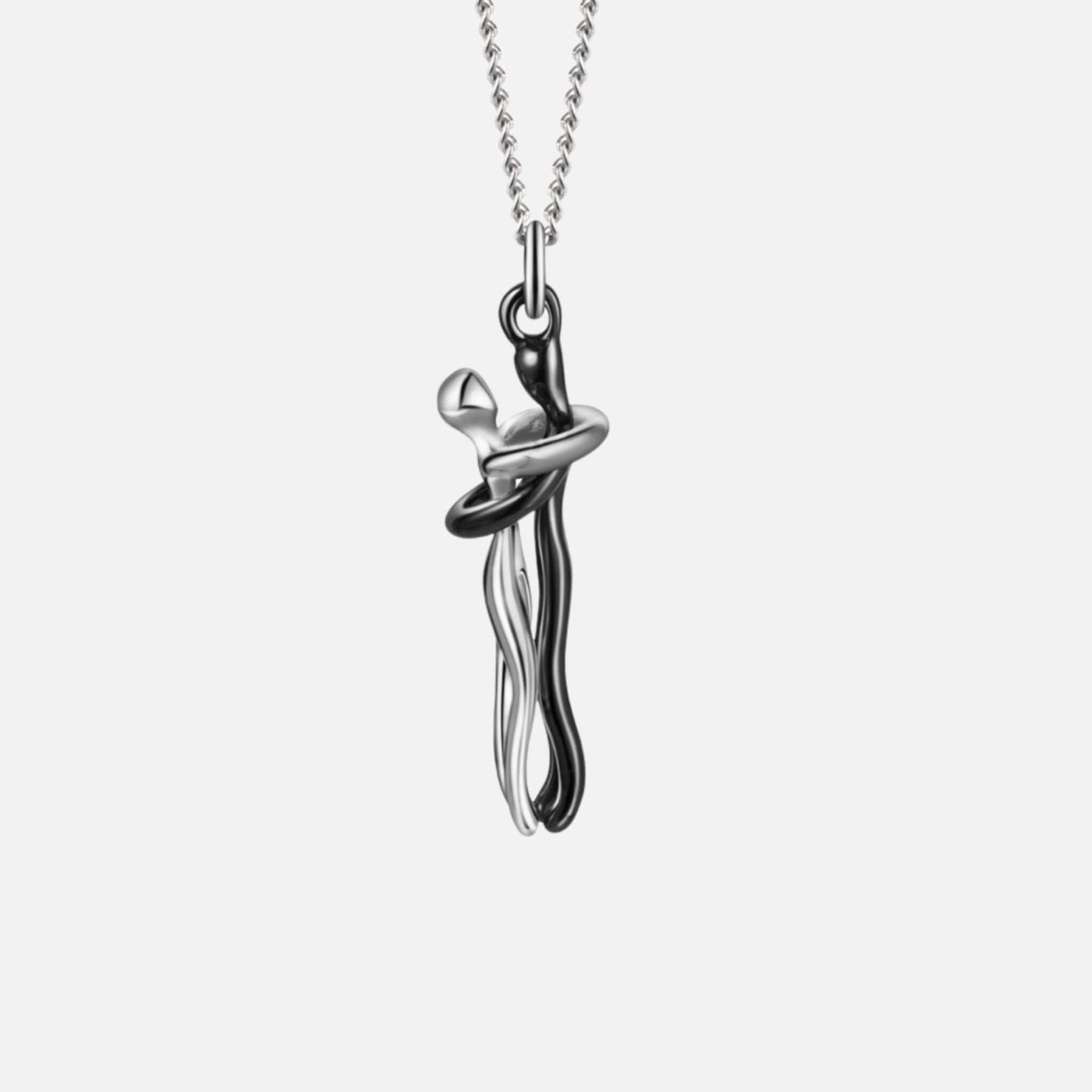 Hug Necklace For Couples – Matching Love Pendant Necklace For Men And Women