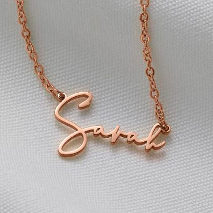 Monroe Name Necklace Necklace Mint & Lily