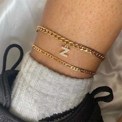 Personalized Initial Cuban Link Anklet So Dashing