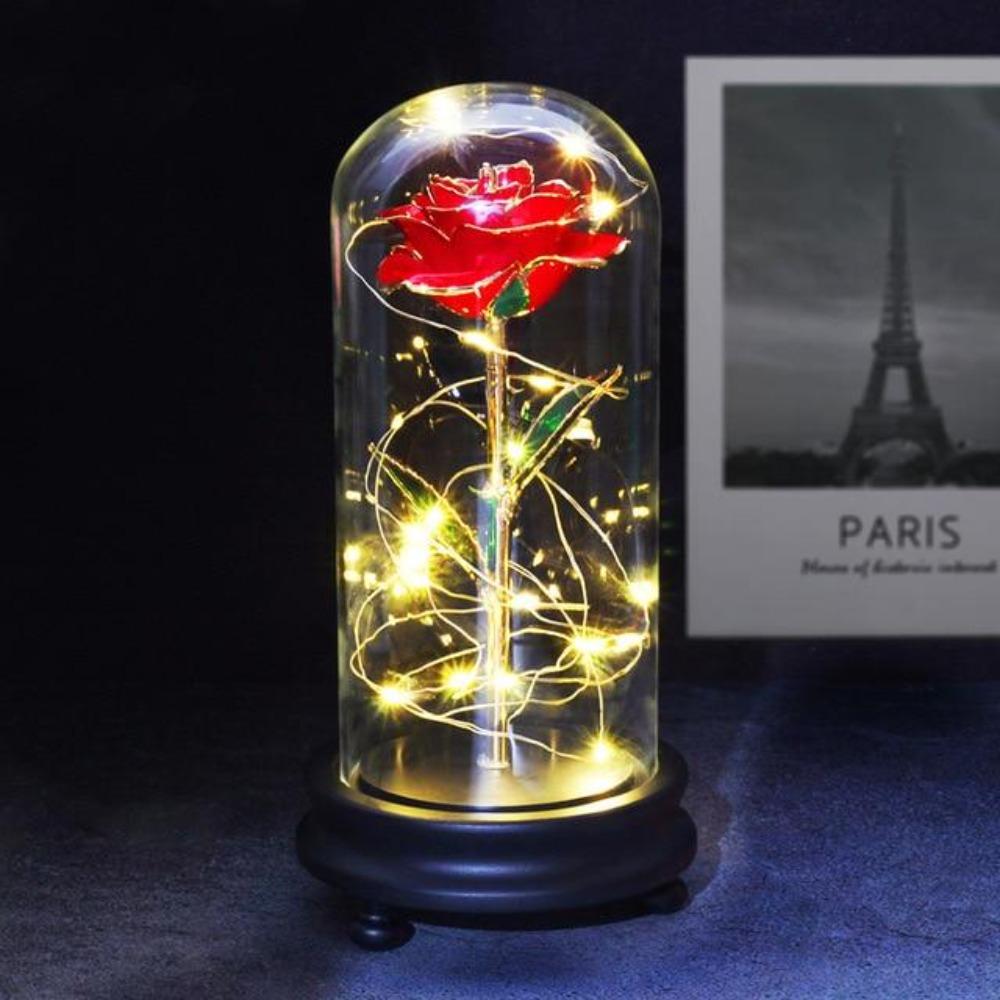 Christmas Gift Preserved 24k Gold Long Stem Immortal Rose (3 Styles) 20 Variants NEW Colors 2022