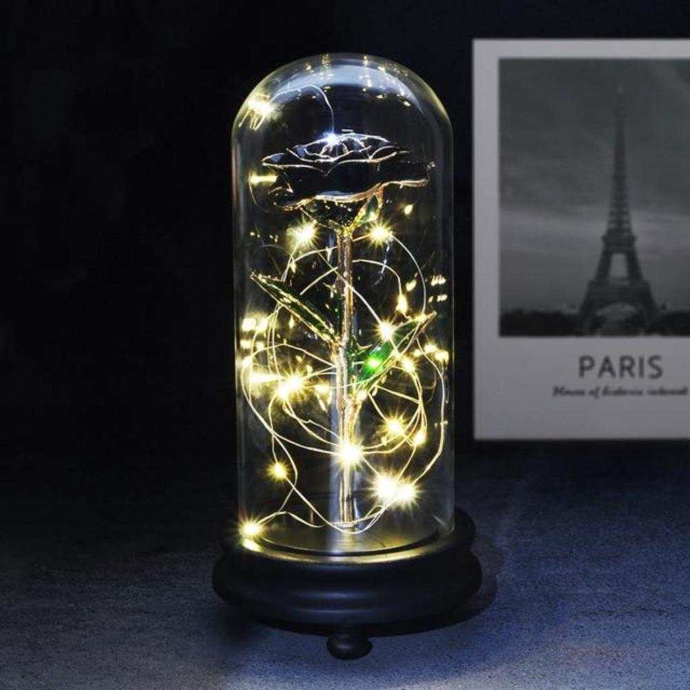 Christmas Gift Preserved 24k Gold Long Stem Immortal Rose (3 Styles) 20 Variants NEW Colors 2022