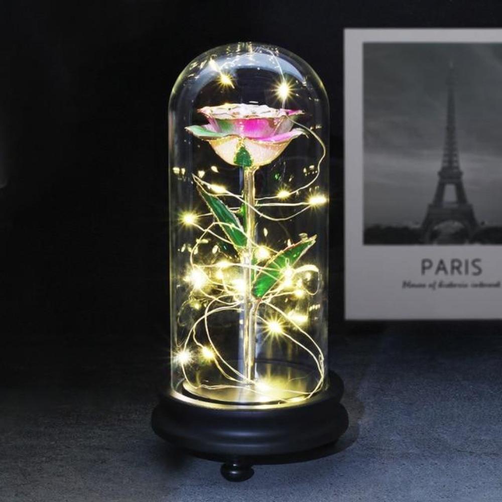 Christmas Gift Preserved 24k Gold Long Stem Immortal Rose (3 Styles) 20 Variants NEW Colors 2022