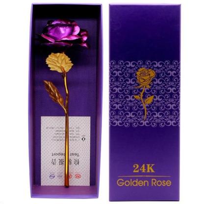 Christmas Gift Preserved 24k Gold Long Stem Immortal Rose (3 Styles) 20 Variants NEW Colors 2022