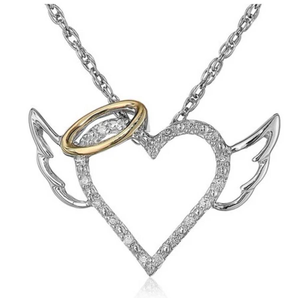 Nice Angel Heart Necklace