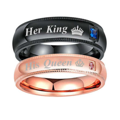 Mother'sDay Gift gifts Her King His Queen Ring Couples Ring