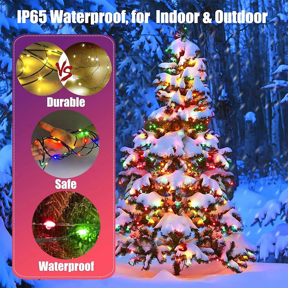 Christmas Tree Decoration LED Waterfall String Lights