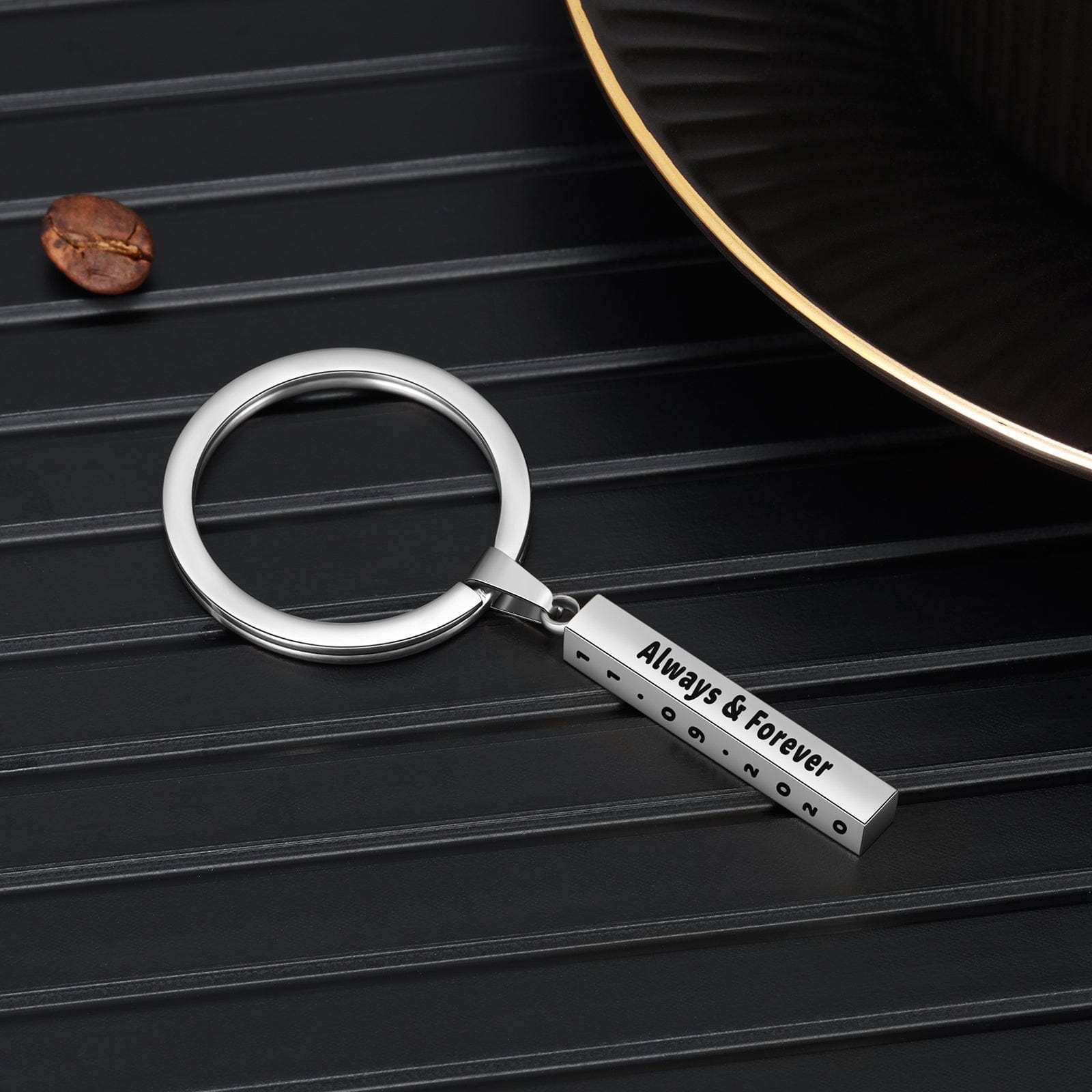 Vertical Bar Keychain Personalized 4 Sides 3D Bar Keychain r1