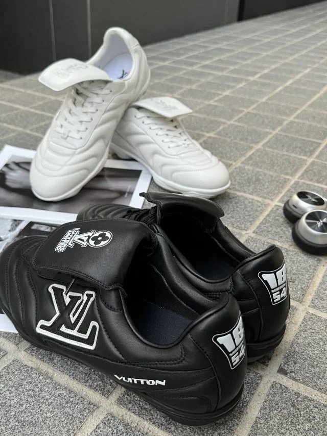 【黑色_白色】大牌FOOTPRINT皮革足球鞋低帮生活休闲鞋