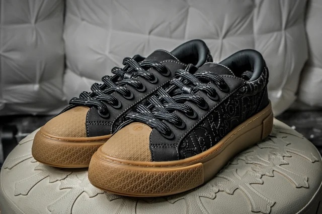 【隐形增高】STONE ISLAN x DIO B33 厚底鞋 圆头系带板鞋