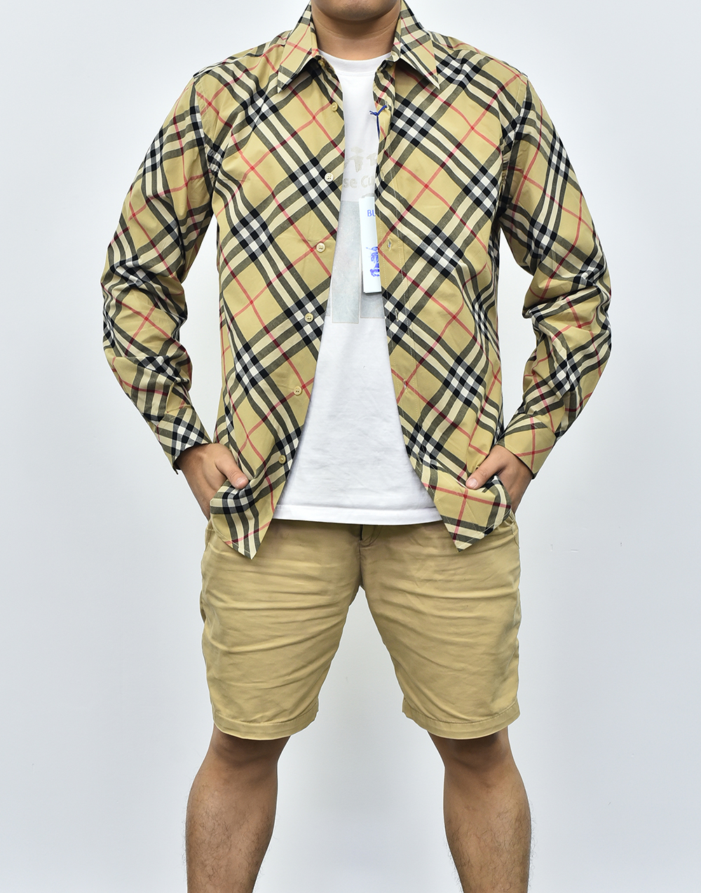 BBR格子长袖衬衫