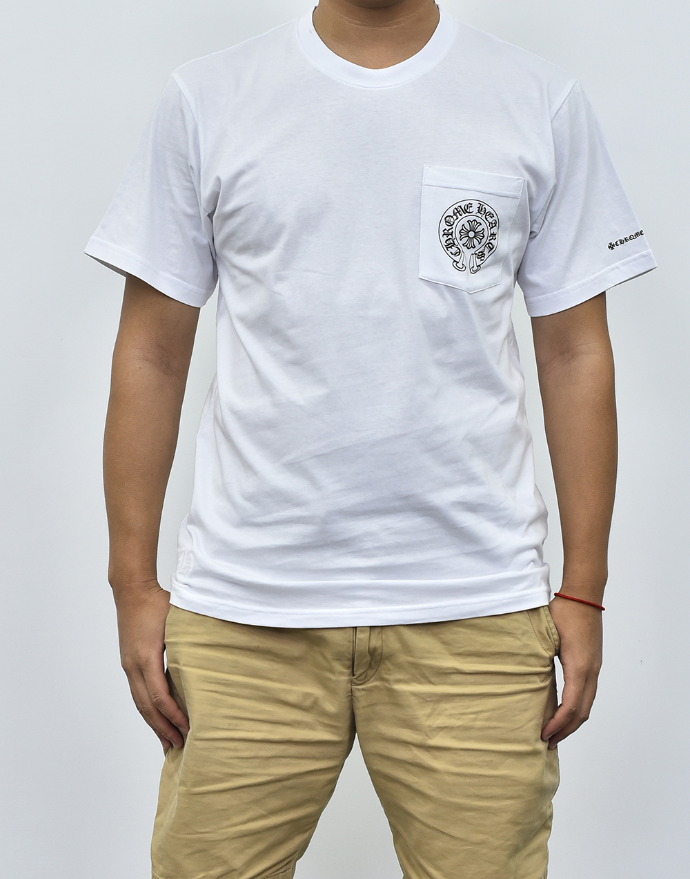 克罗心logo短袖 白色黑色