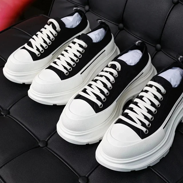 Alexander Mcqueen Thick Canvas Shoes