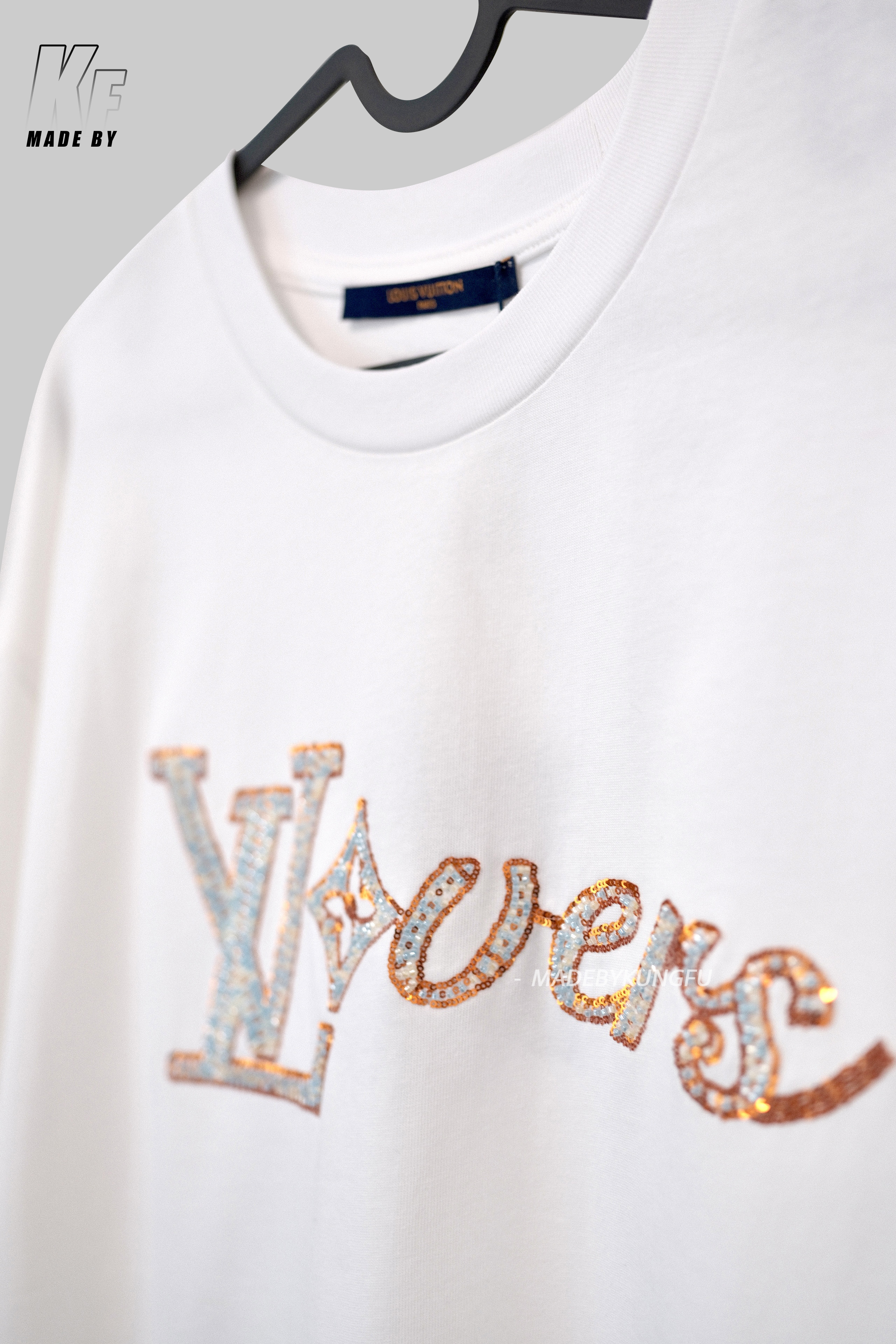 1V Gradient Beading tee