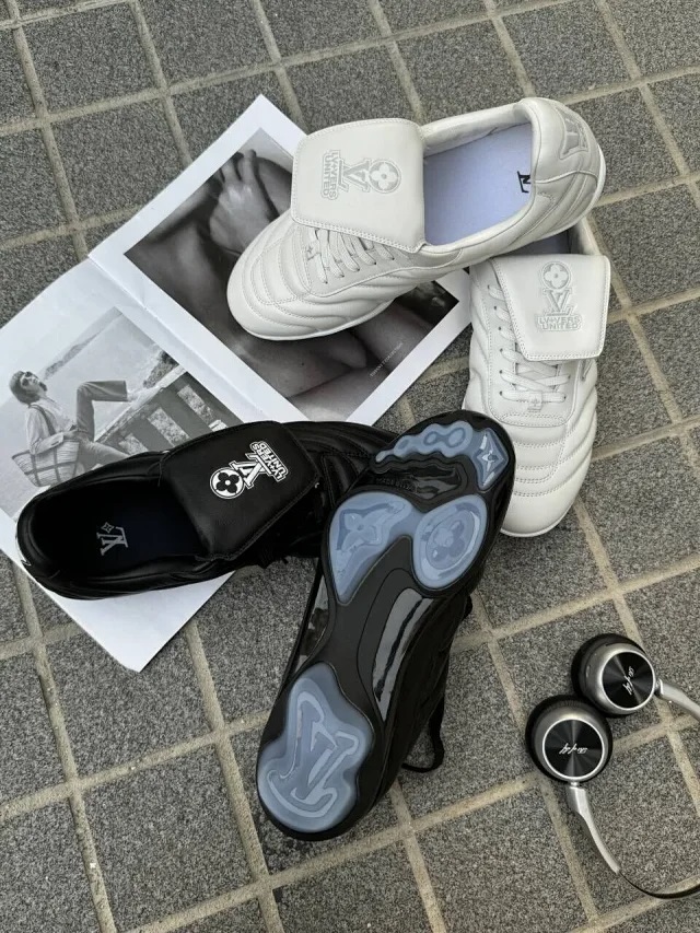 【黑色_白色】大牌FOOTPRINT皮革足球鞋低帮生活休闲鞋