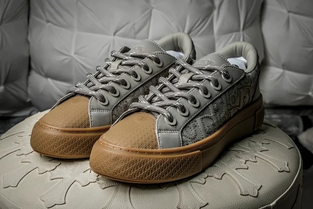 【隐形增高】STONE ISLAN x DIO B33 厚底鞋 圆头系带板鞋