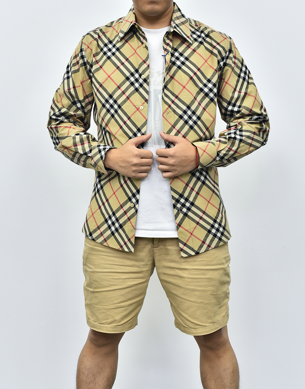 BBR格子长袖衬衫