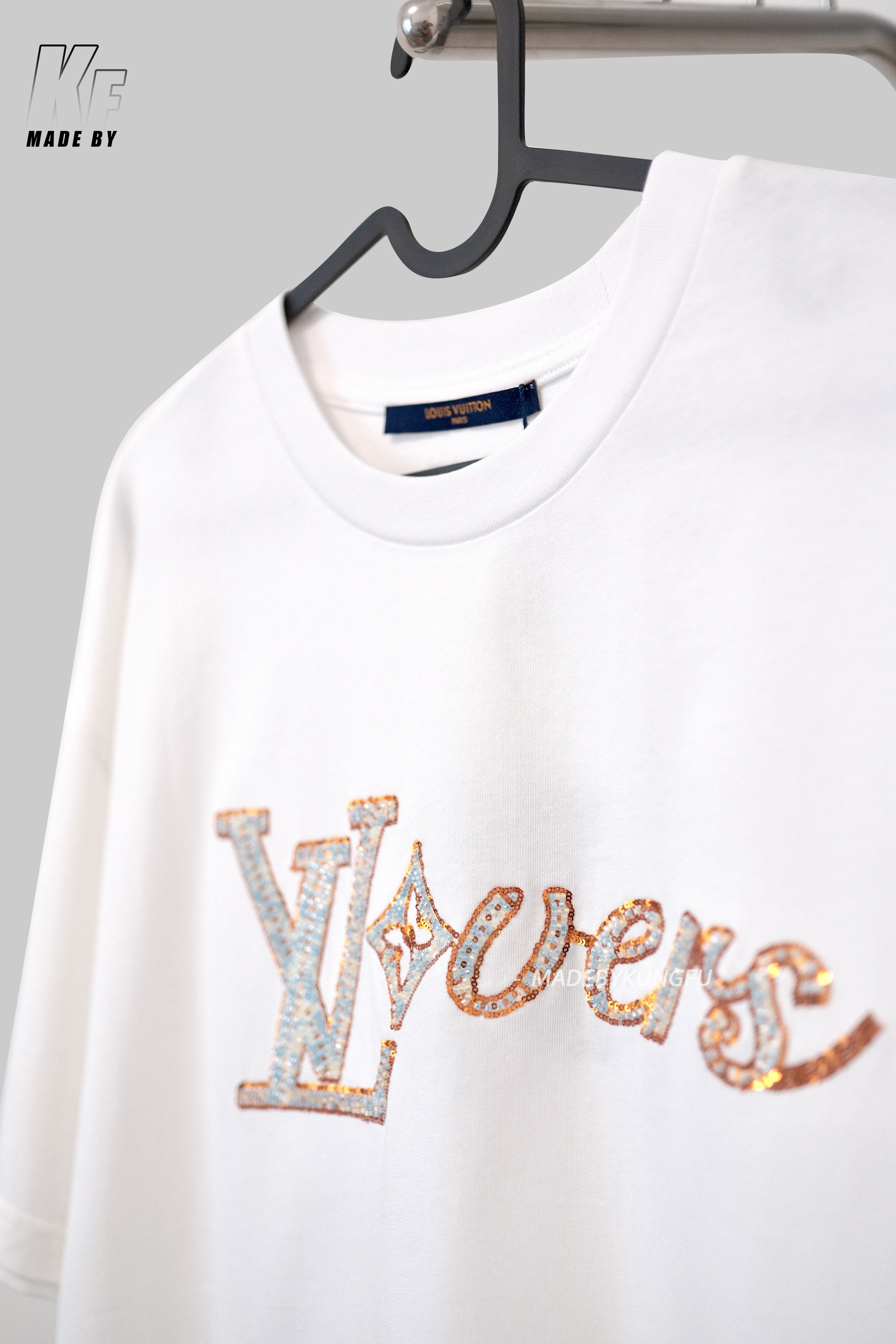 1V Gradient Beading tee