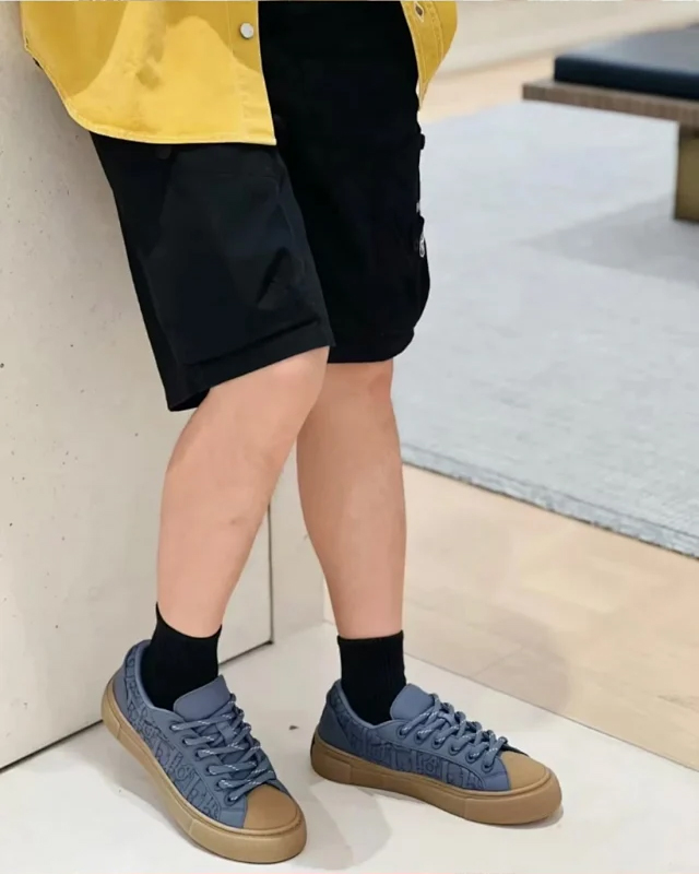 【隐形增高】STONE ISLAN x DIO B33 厚底鞋 圆头系带板鞋