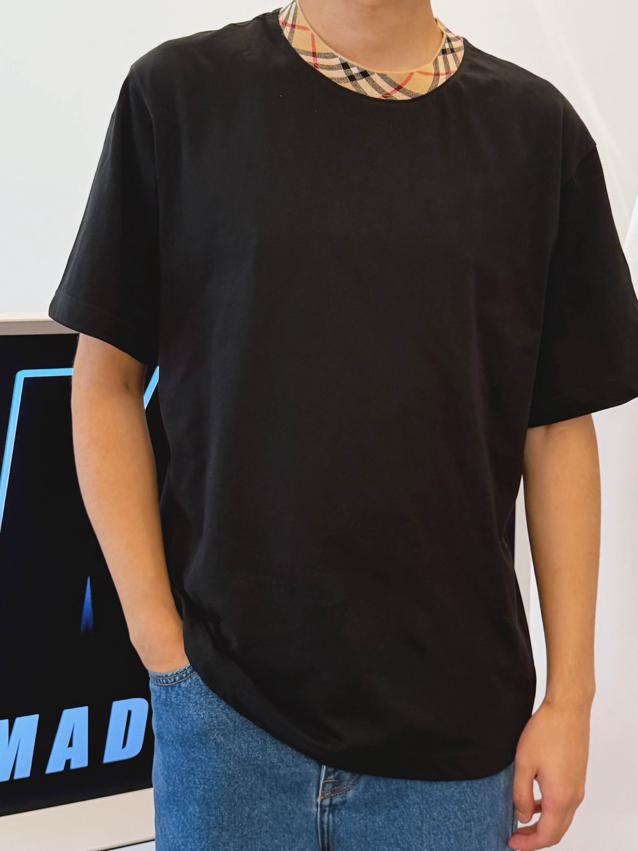 BBR wool neckline tee
