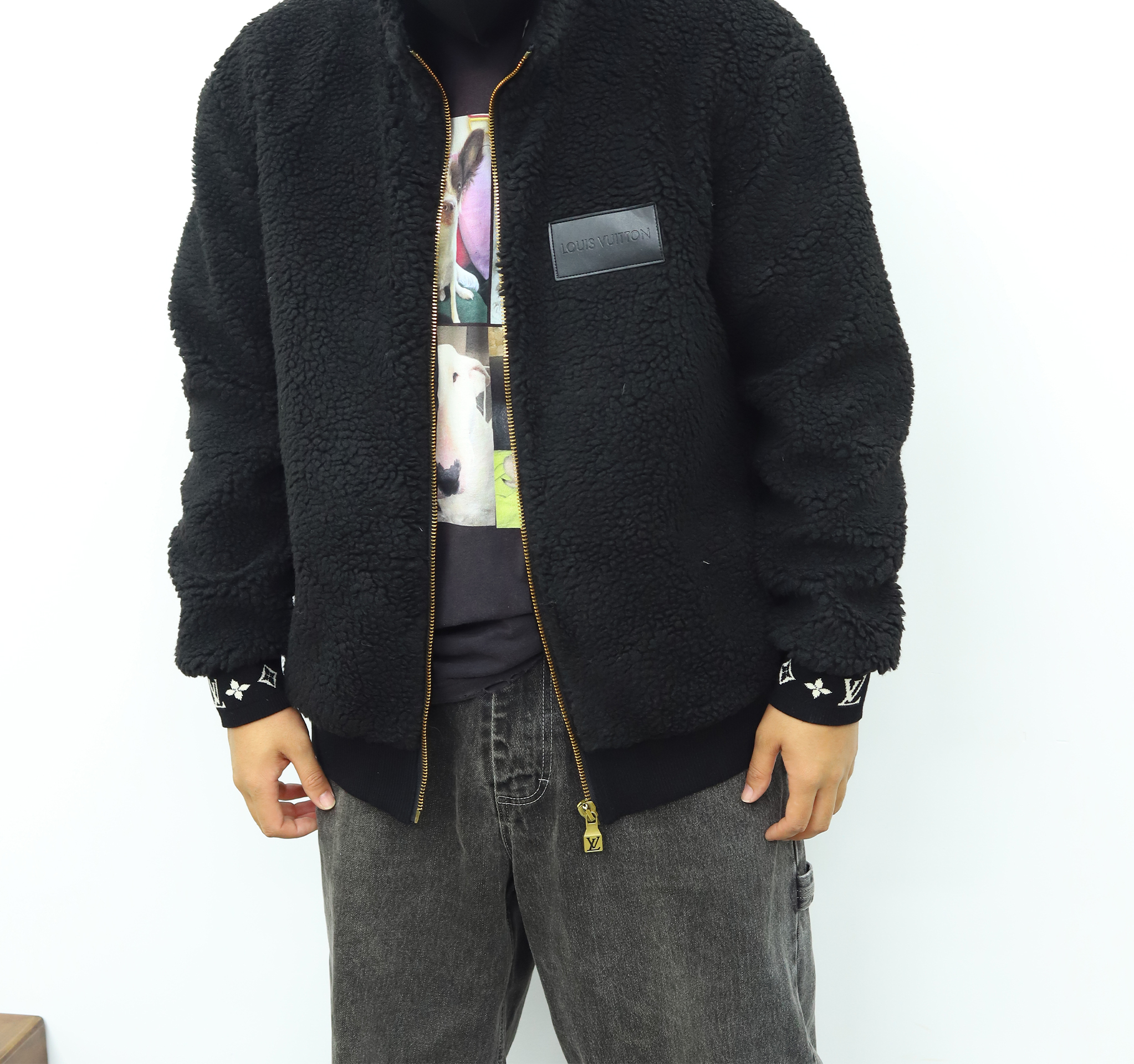 LV羊羔绒外套 黑色