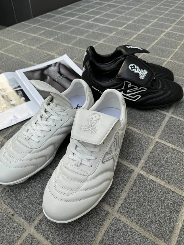 【黑色_白色】大牌FOOTPRINT皮革足球鞋低帮生活休闲鞋