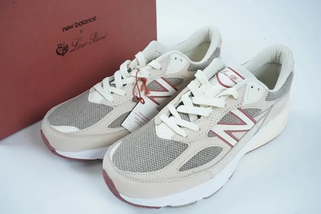 【世纪联名】Loro Piana x New Ba1ance NB 990 V6 舒适百搭 低帮跑步鞋 男女同款 灰色
