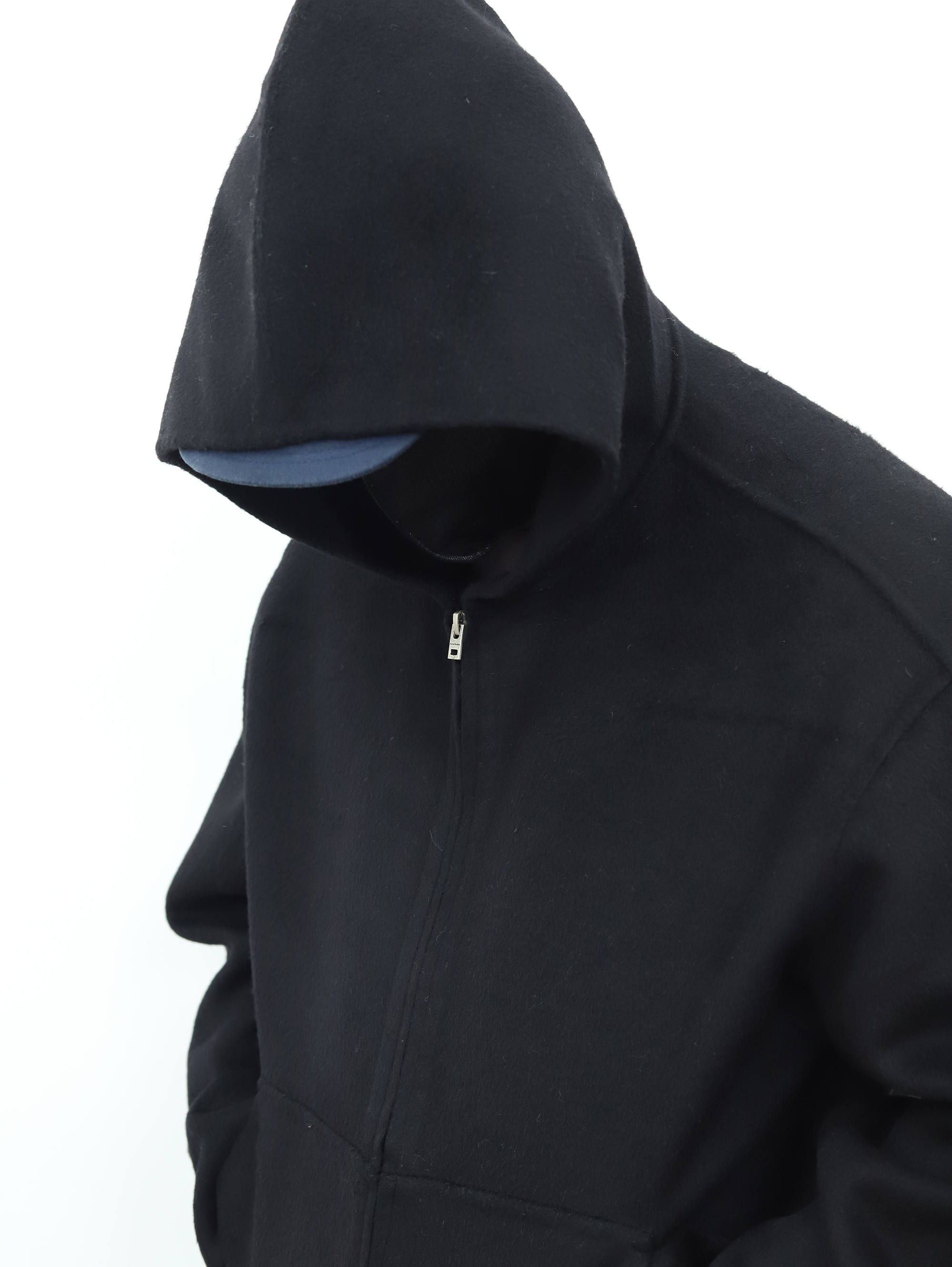 Acne连帽羊绒外套 杏色