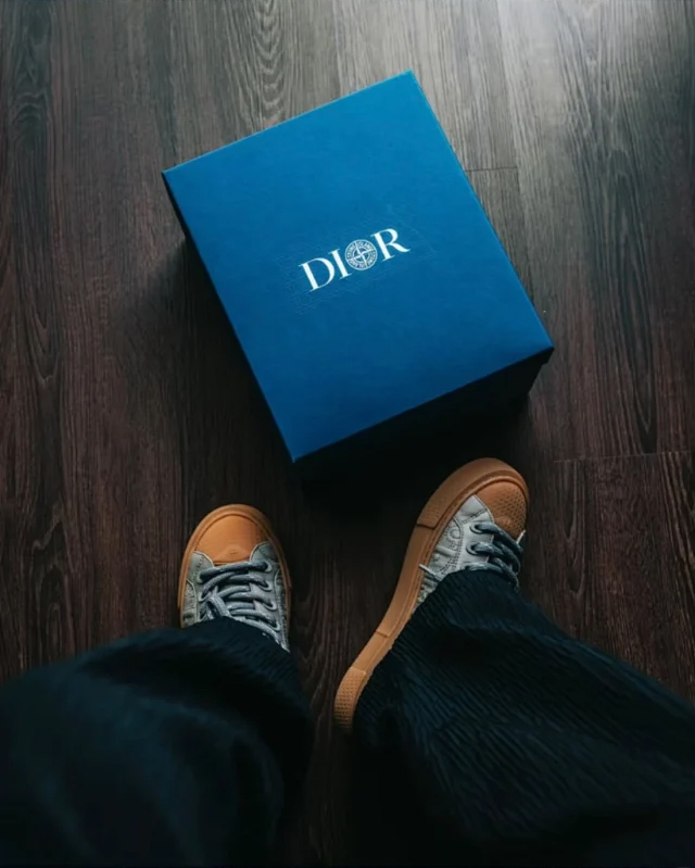 【隐形增高】STONE ISLAN x DIO B33 厚底鞋 圆头系带板鞋