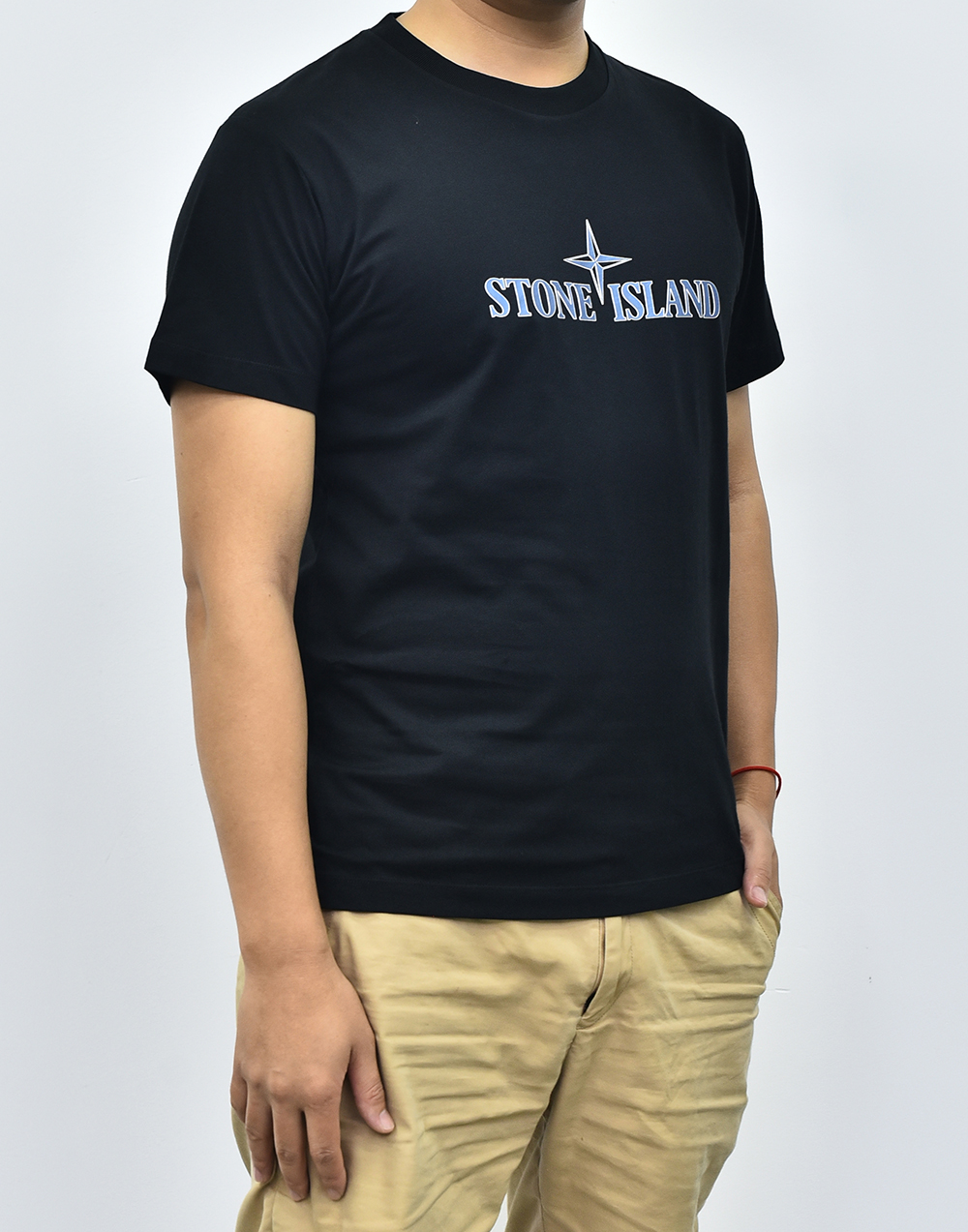 石头岛星星短袖 白色黑色