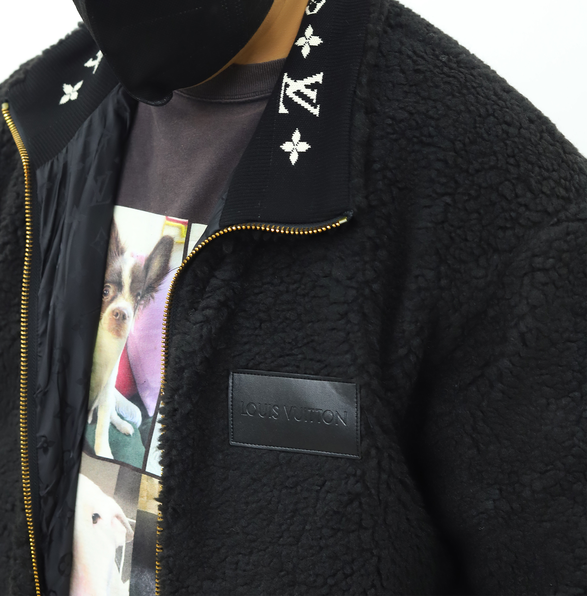 LV羊羔绒外套 黑色