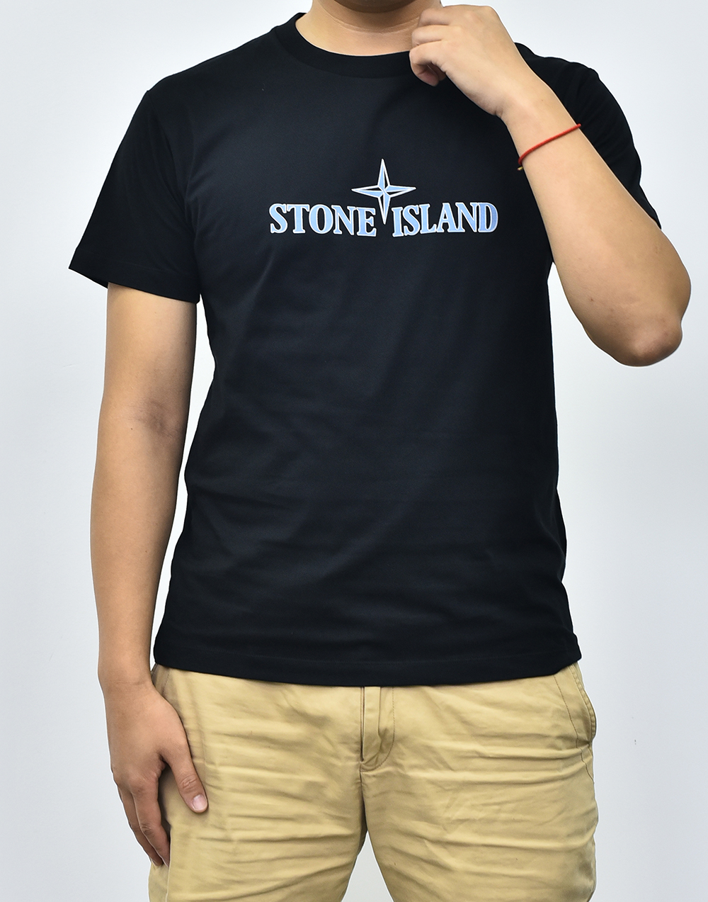 石头岛星星短袖 白色黑色